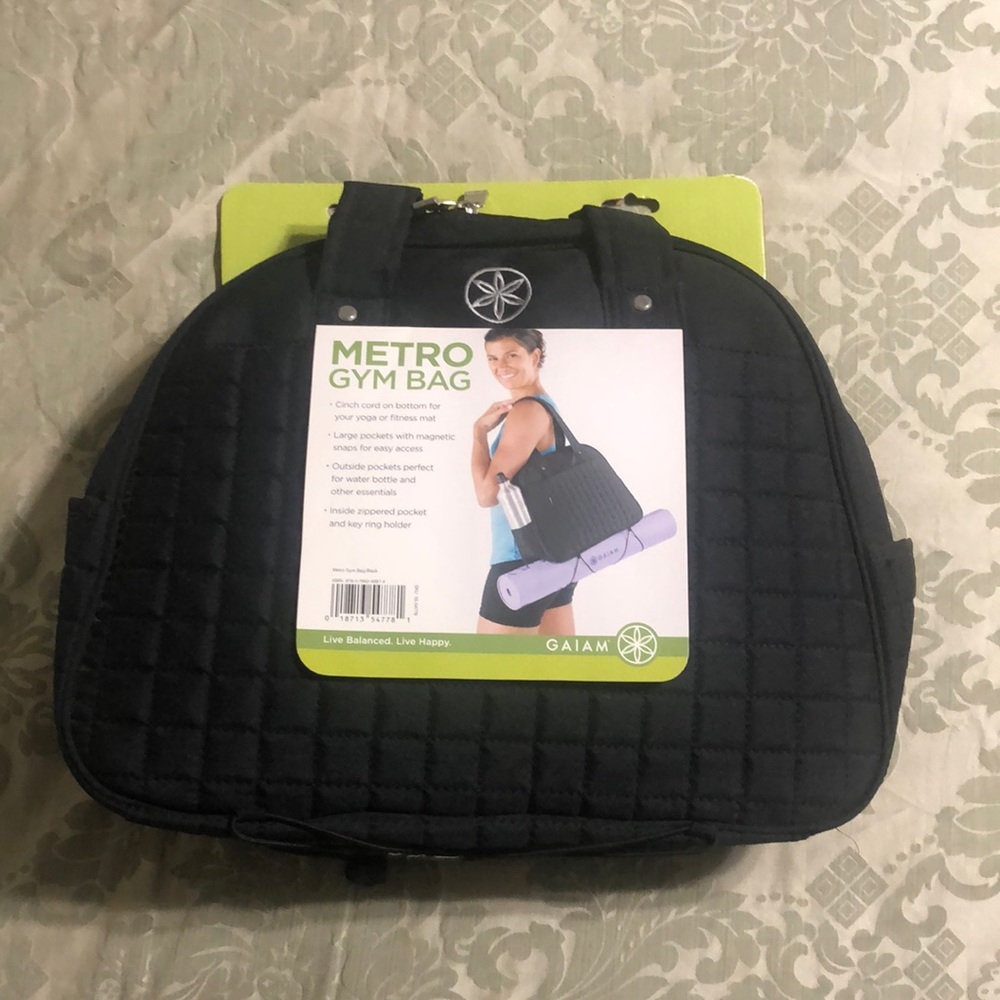 NIP Gaiam Metro Gym Bag Black